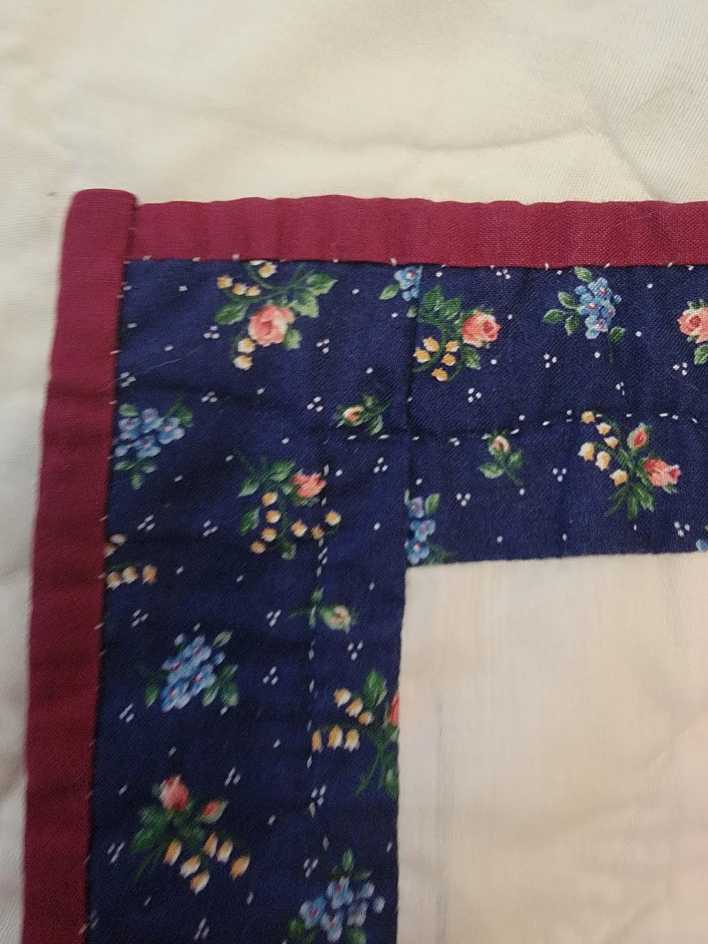 Vintage Patchwork Quilt Hand Quilted 77